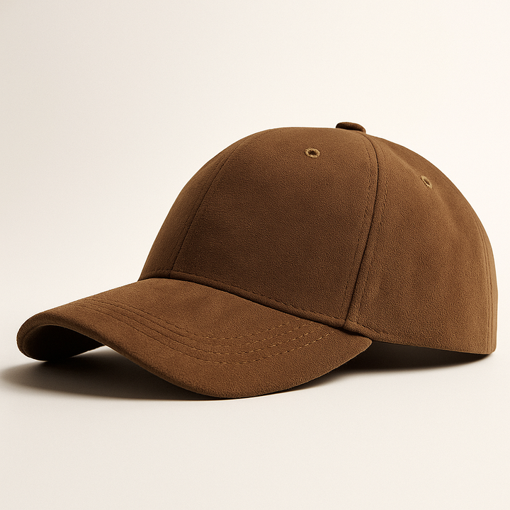 Maison Suede Baseball Cap