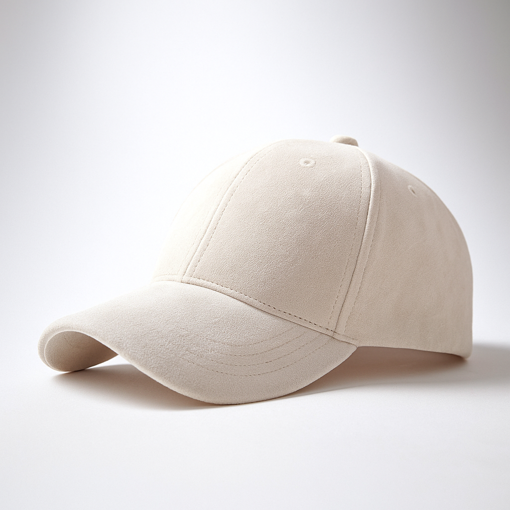 Maison Suede Baseball Cap