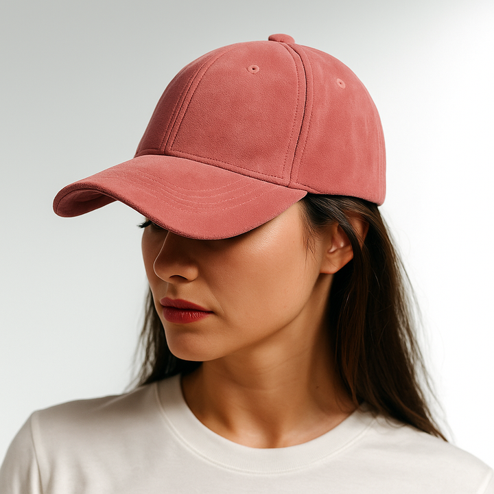 Maison Suede Baseball Cap
