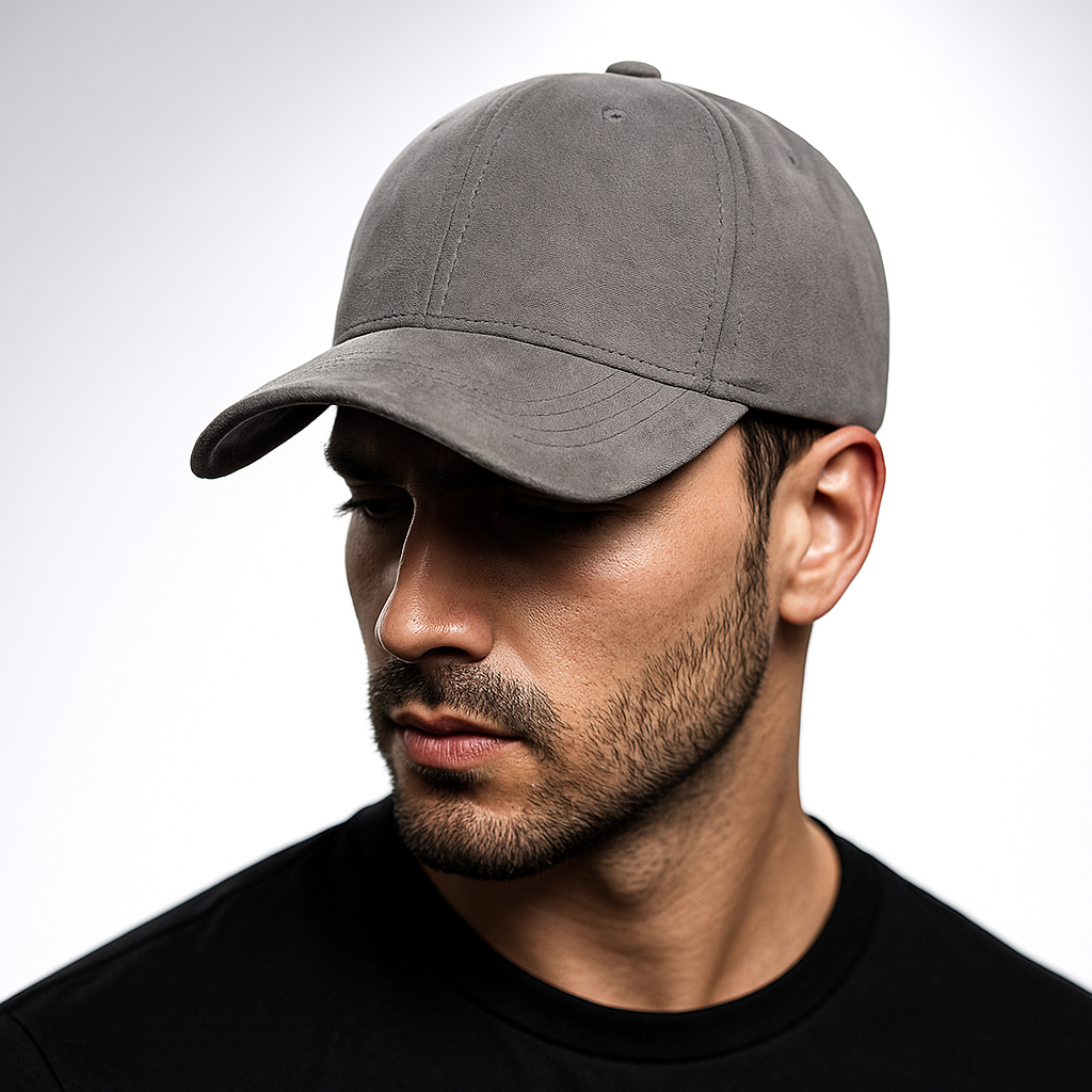 Maison Suede Baseball Cap