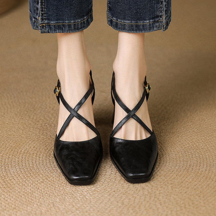 Arianna Genuine Leather Heels
