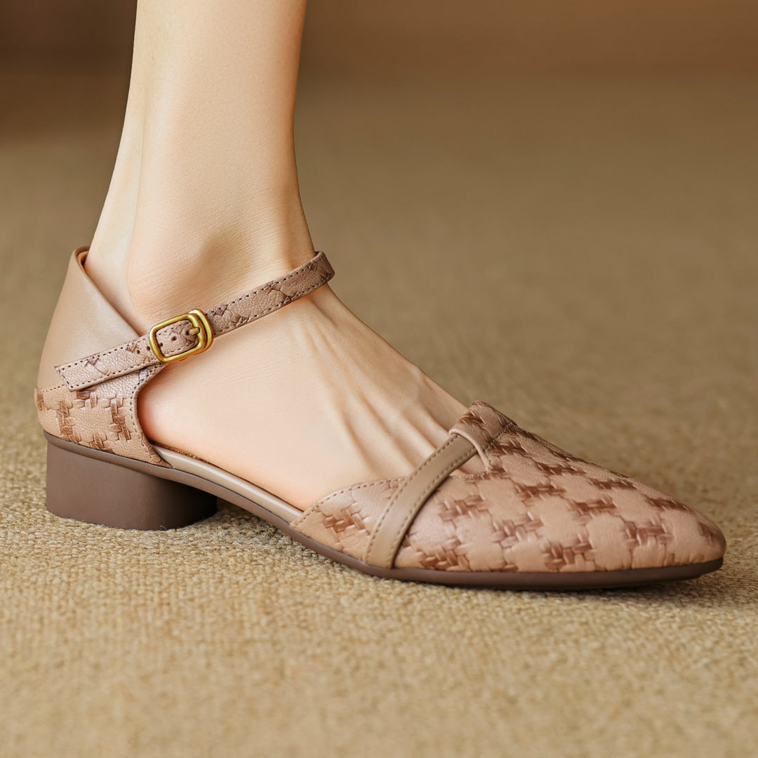 Mira Leather Heels