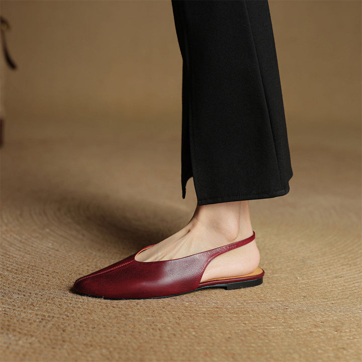 Verena Genuine Leather Flats