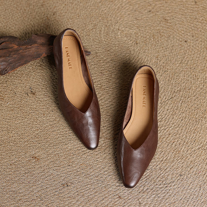 Alis Genuine Leather Flats