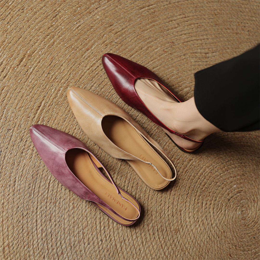 Verena Genuine Leather Flats