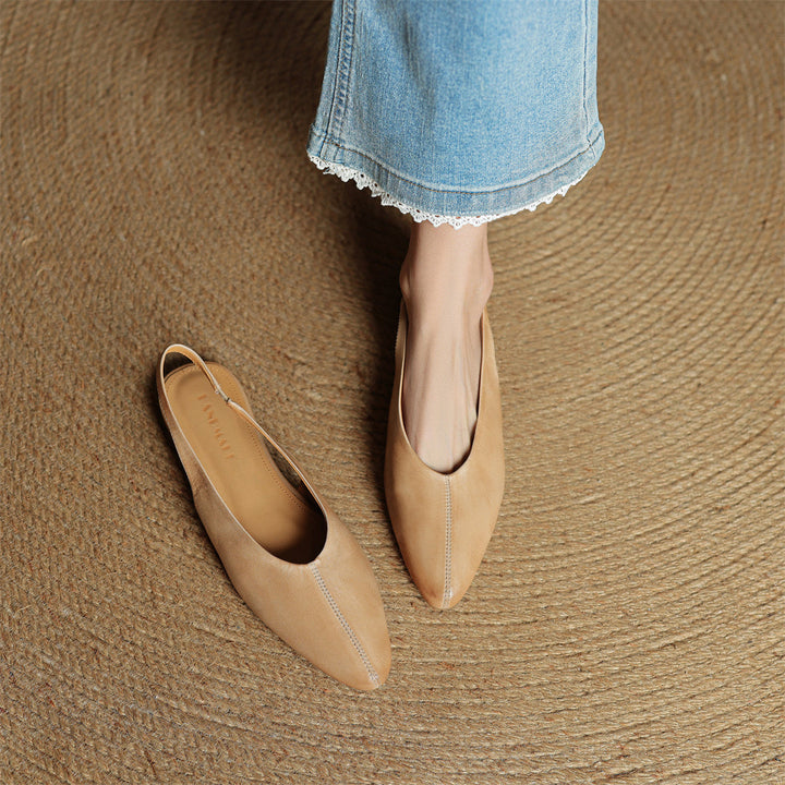 Verena Genuine Leather Flats
