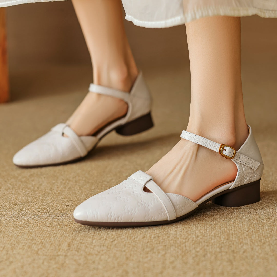 Mira Leather Heels