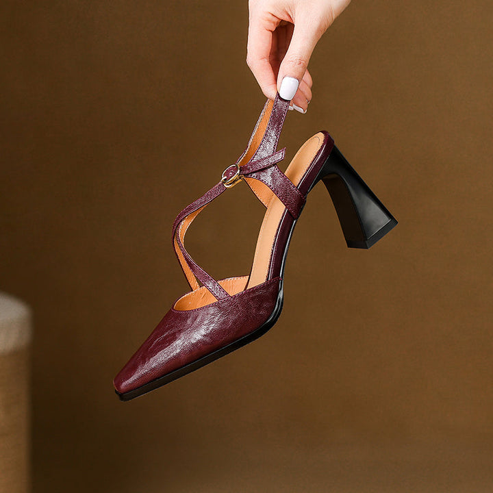 Arianna Genuine Leather Heels