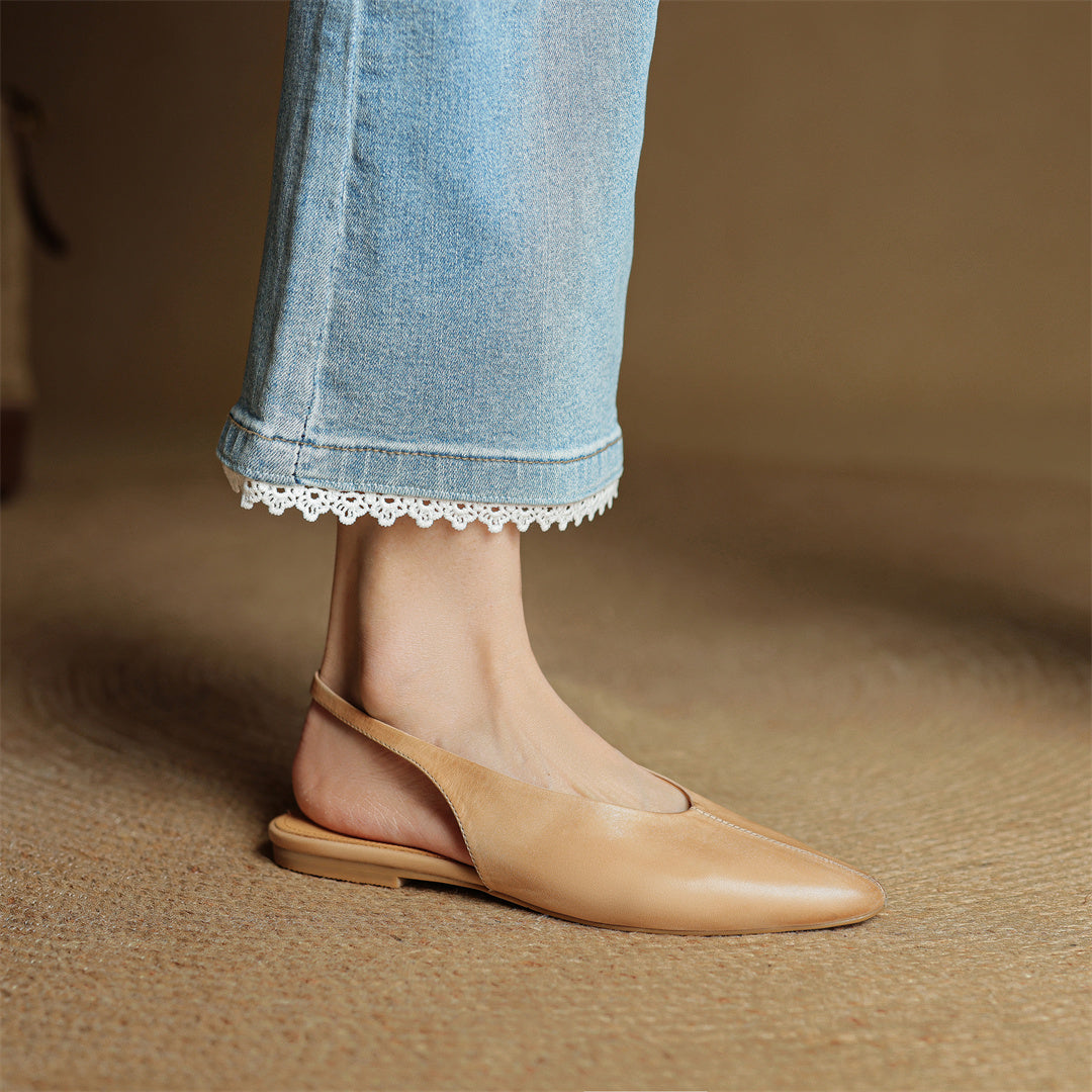 Verena Genuine Leather Flats