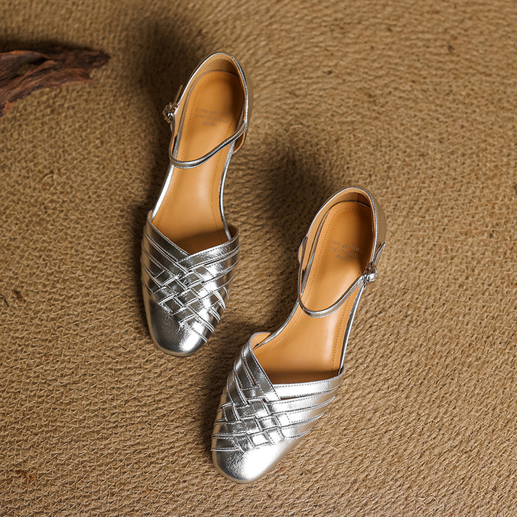 Evora Genuine Leather Heels