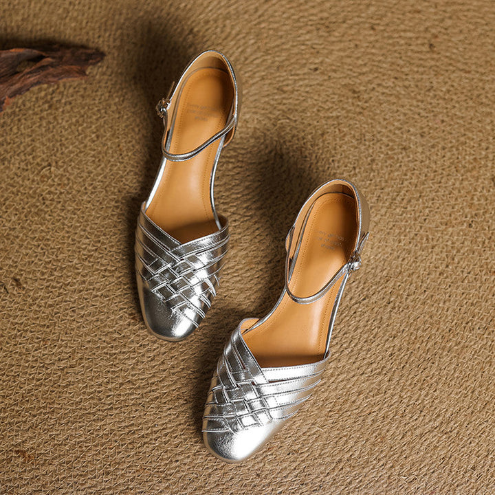 Evora Genuine Leather Heels