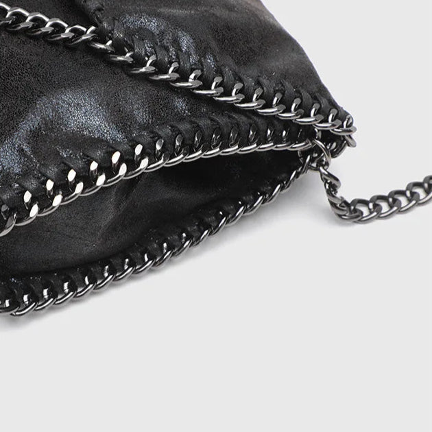 Raven Leather Shoulder Bag