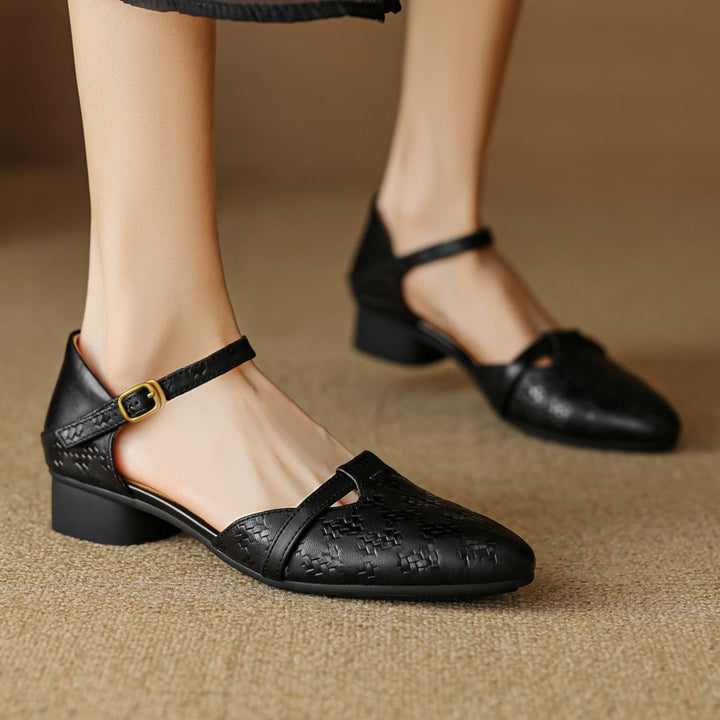 Mira Leather Heels