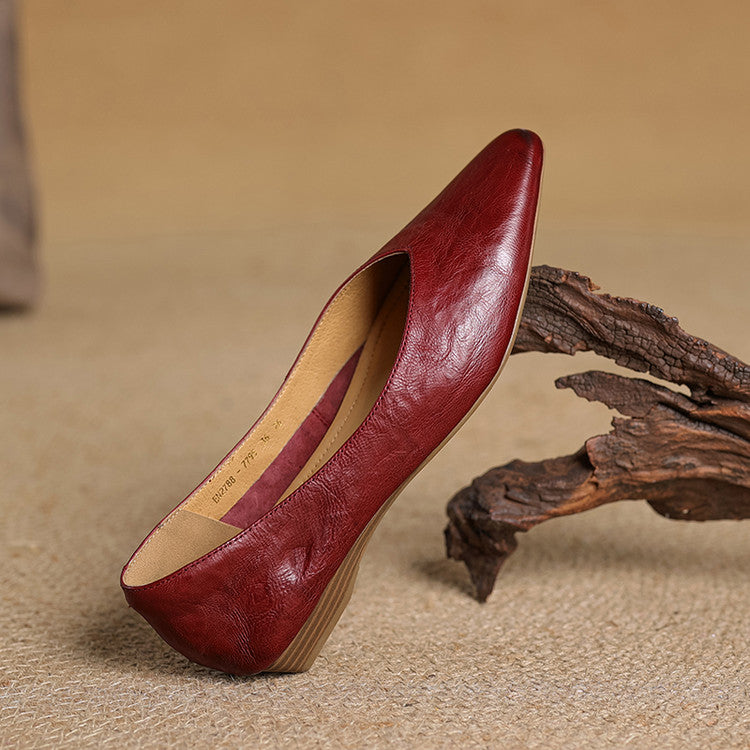 Alis Genuine Leather Flats