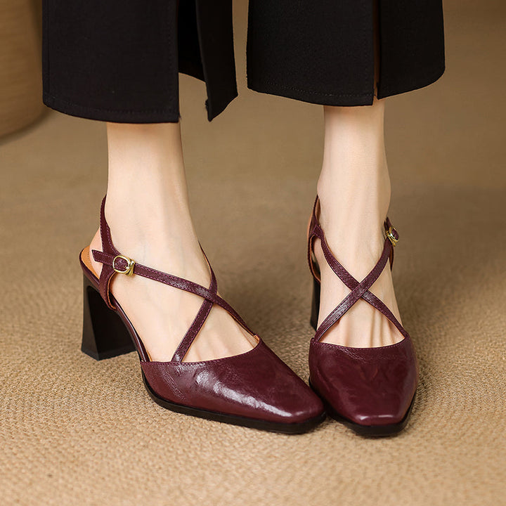 Arianna Genuine Leather Heels