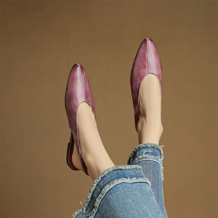 Verena Genuine Leather Flats