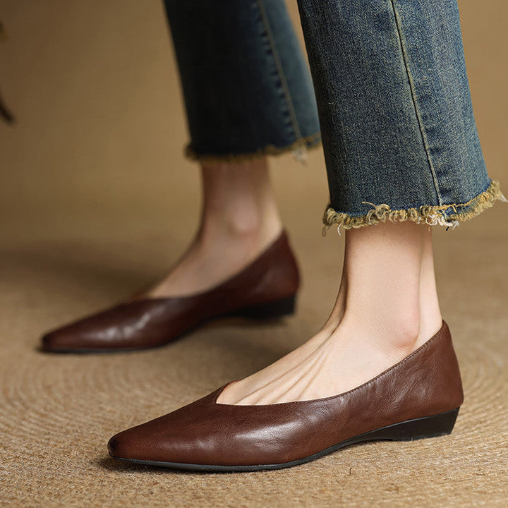 Alis Genuine Leather Flats
