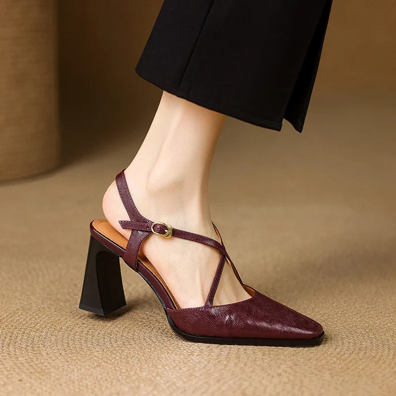 Arianna Genuine Leather Heels