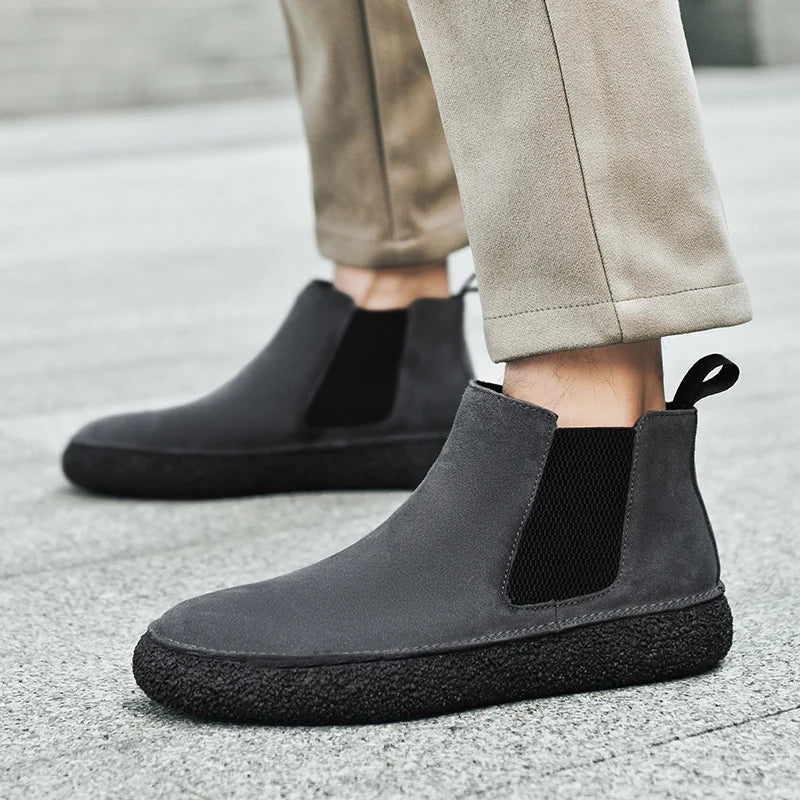 Ridge Suede Chelsea Boots