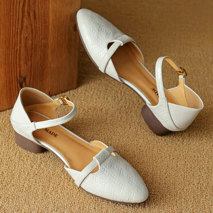 Mira Leather Heels