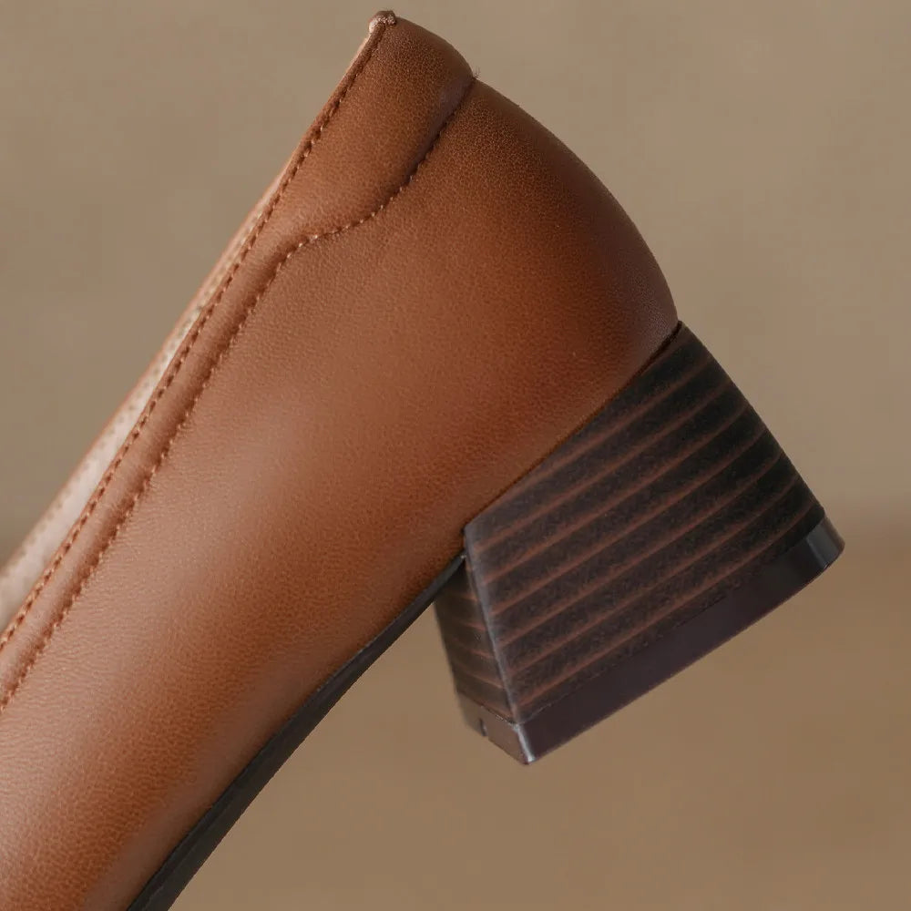 Marcella Genuine Leather Heels