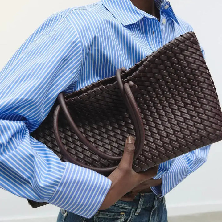 Novella Woven Leather Handbag