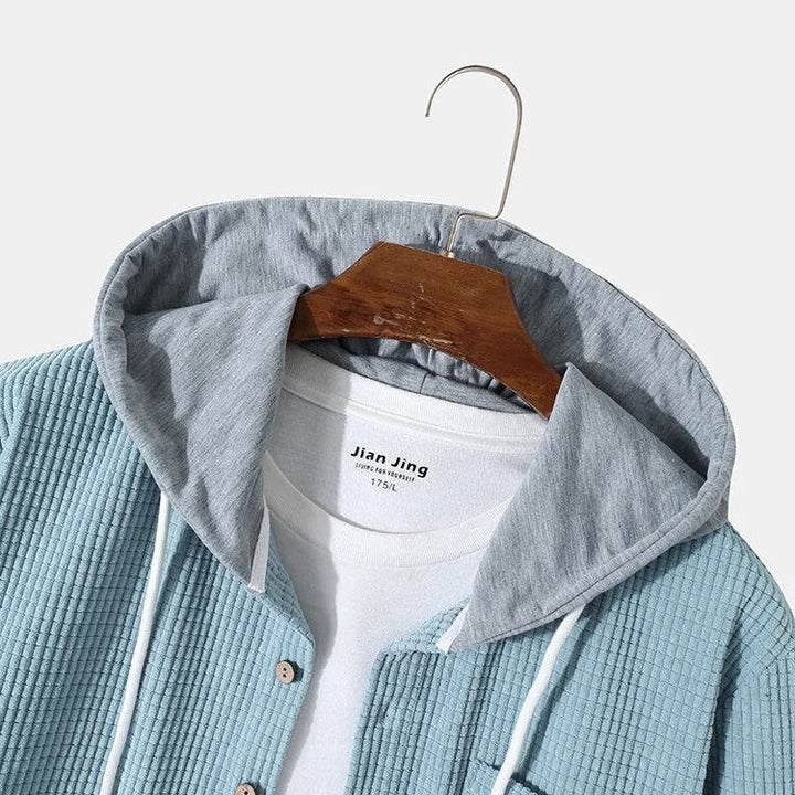 Crest Corduroy Hooded Shirt