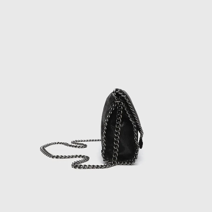 Raven Leather Shoulder Bag