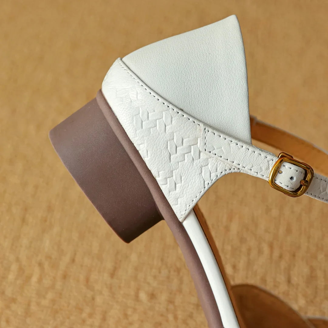 Mira Leather Heels