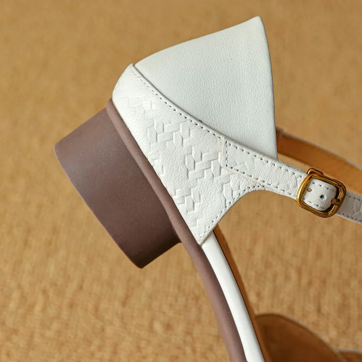 Mira Leather Heels