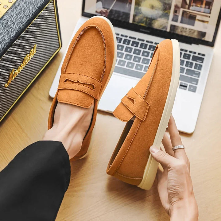 Enzo Bay Suede Loafers