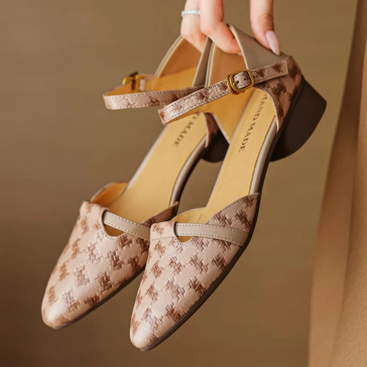 Mira Leather Heels