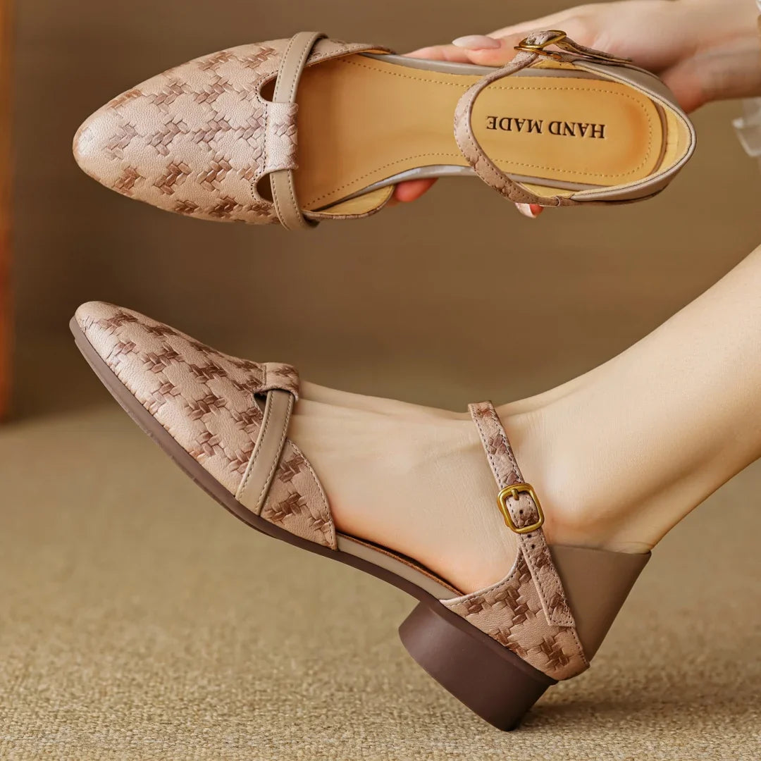 Mira Leather Heels