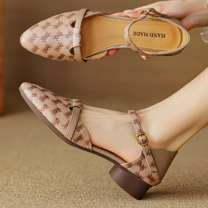 Mira Leather Heels