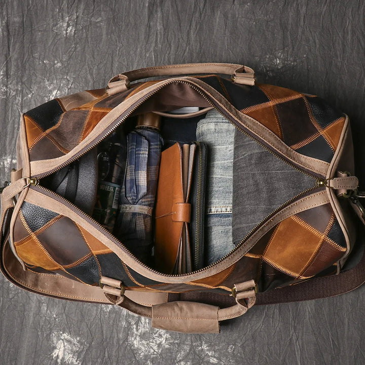 The Trento Leather Duffel
