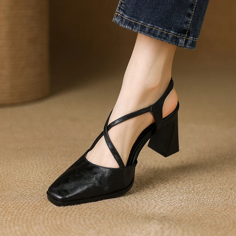 Arianna Genuine Leather Heels
