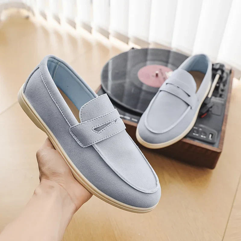 Enzo Bay Suede Loafers