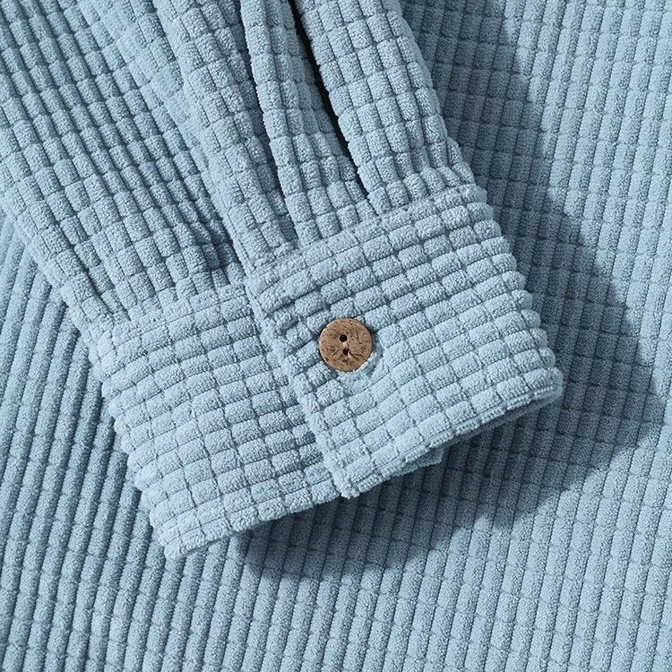 Crest Corduroy Hooded Shirt