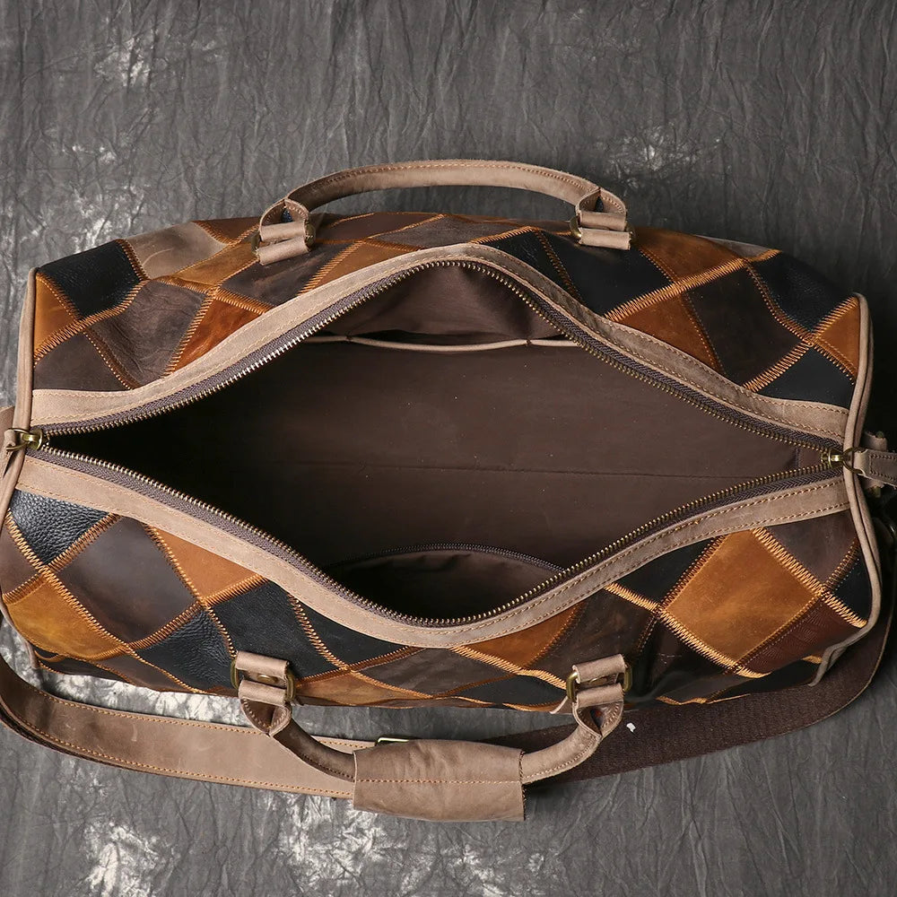 The Trento Leather Duffel