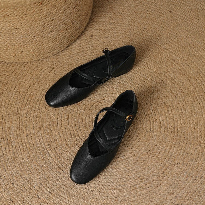 Aria Leather Flats