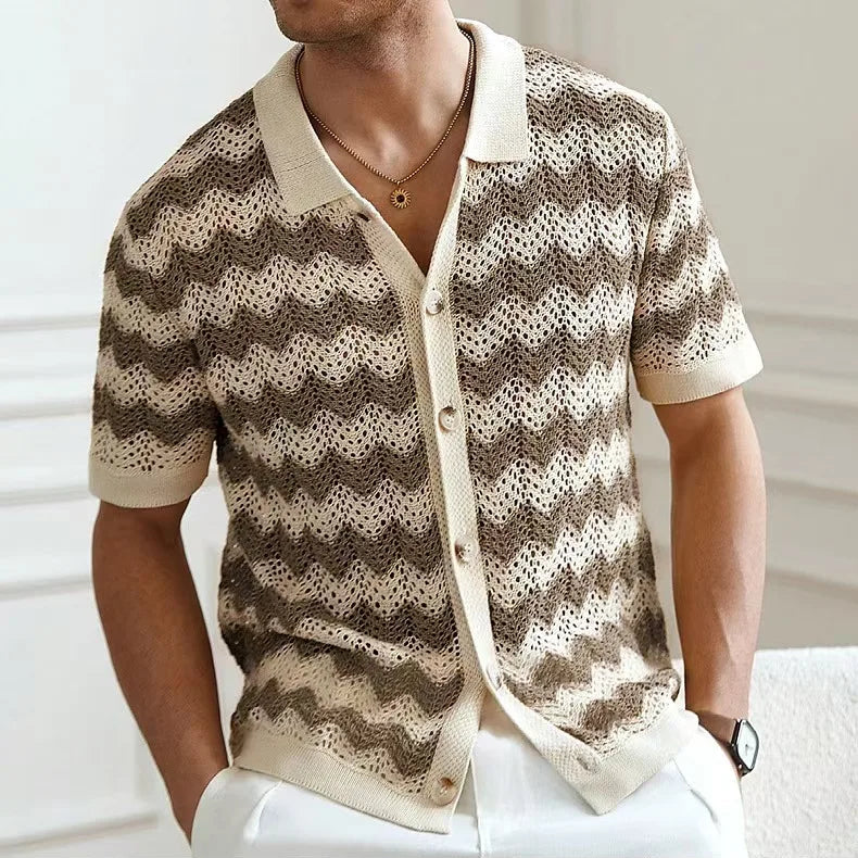 Santos Knit Button Up