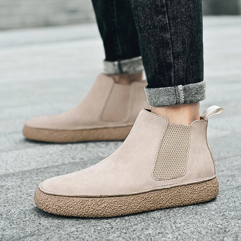 Ridge Suede Chelsea Boots