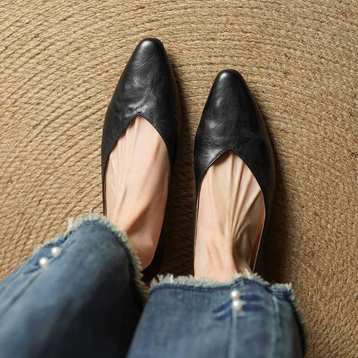 Alis Genuine Leather Flats