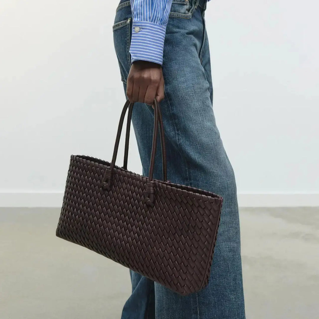 Novella Woven Leather Handbag