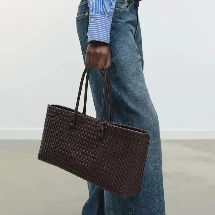 Novella Woven Leather Handbag