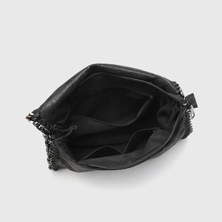 Raven Leather Shoulder Bag