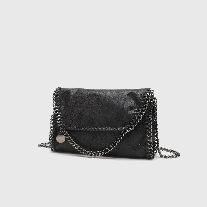 Raven Leather Shoulder Bag