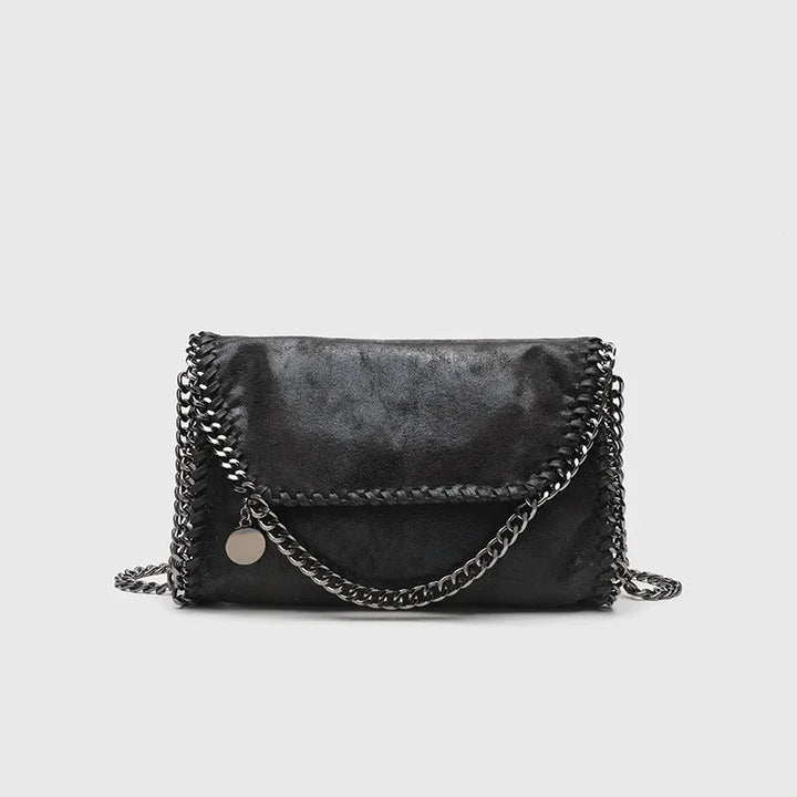 Raven Leather Shoulder Bag