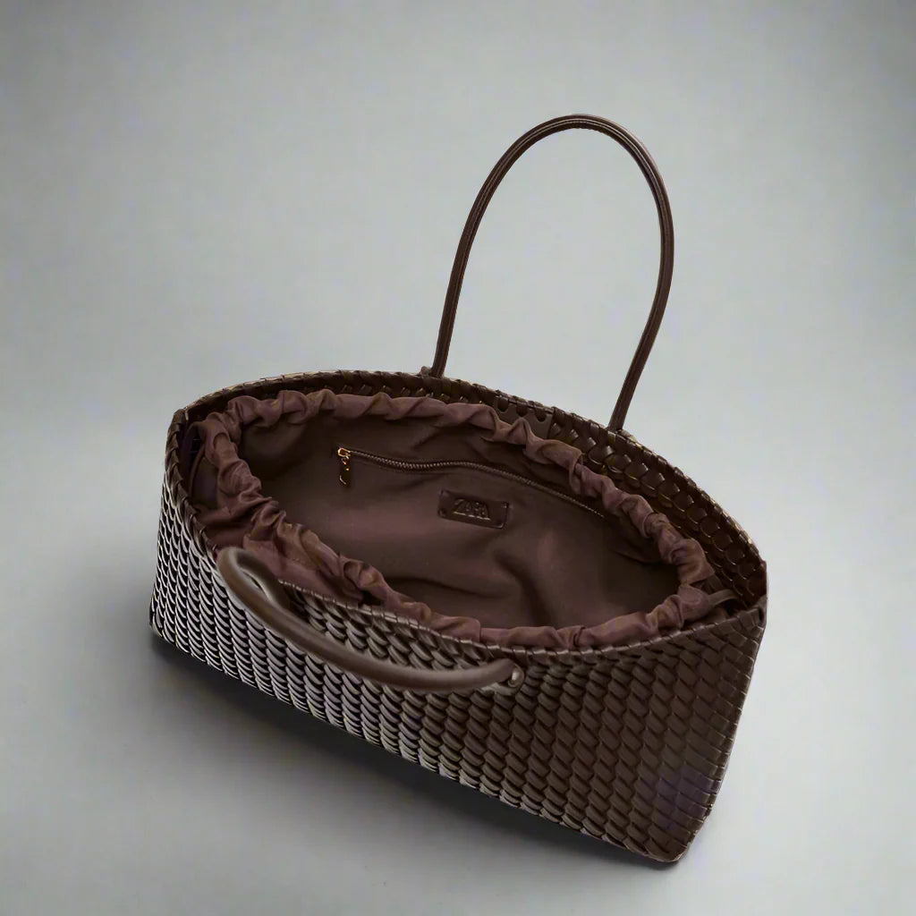 Novella Woven Leather Handbag