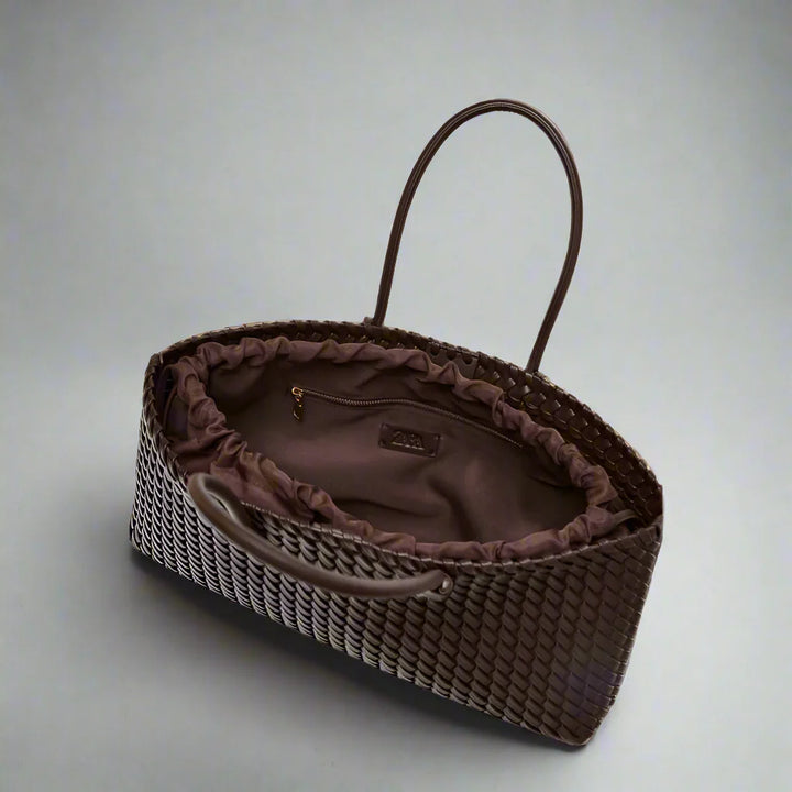 Novella Woven Leather Handbag